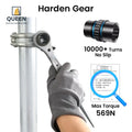 19/22mm Bi Hex Double Socket Scaffold Podger Ratchet Spanner Pearl Nickel Plated Drop Forged Carbon Steel Scaffolding Key