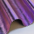PFAS FREE Iridescent PU Metallic Imitation Holographic Leather Fabric Customized Color Dress Skirts Garments Gloves Accessories