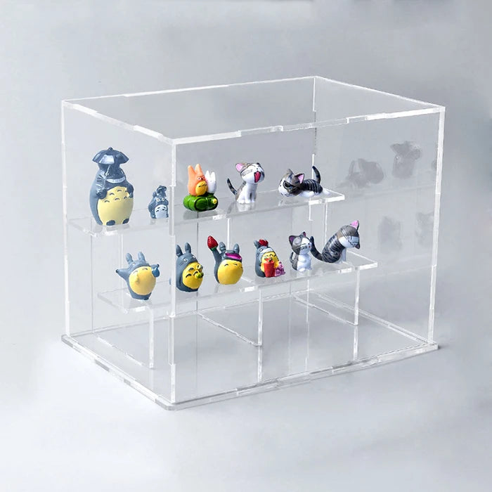Lockable Acrylic Display Cabinet Perspex Display Racks with Lock