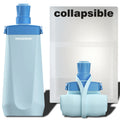 Squeeze Silicone Foldable Water Bottles Collapsible Sports Water Bottle Gym Water Bottles for Sports Traveling Hiking