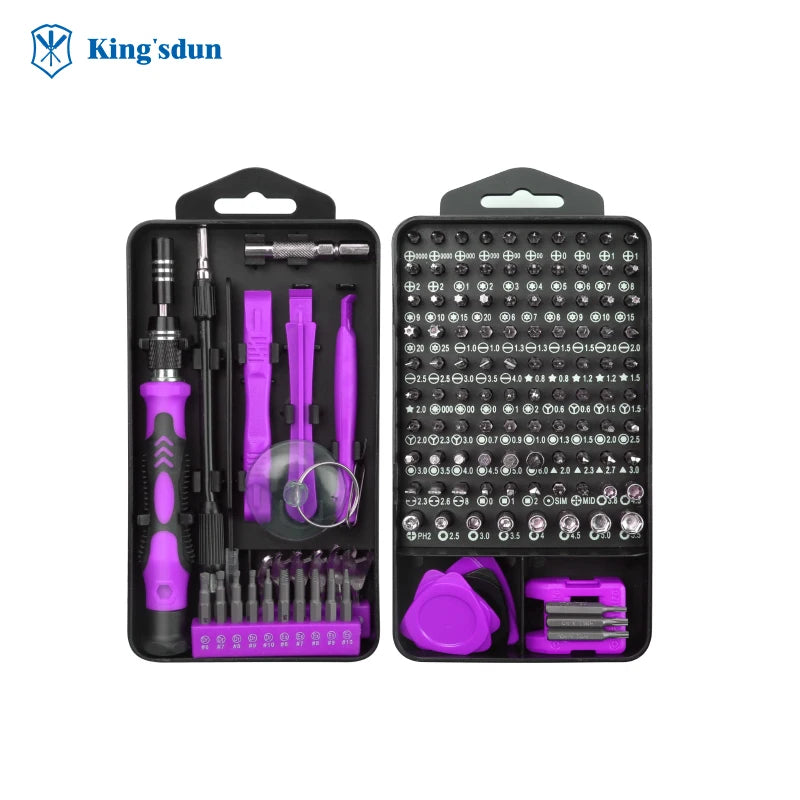 138 1 Multi-Function CRV Screwdriver Set Precise Torx Hex Hand Tools Mobile Phone Repair Customizable OEM Tool Box Case