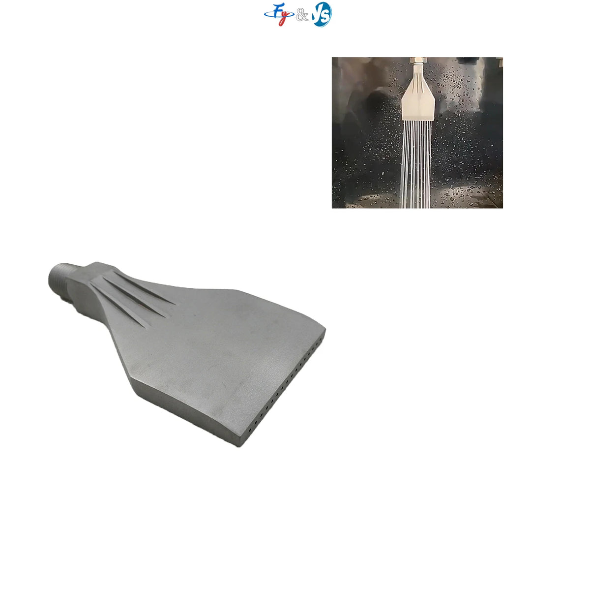 YS 1/4" BSPT AirJet Air Nozzle 1/4" Sandblasted 48mm Jet Air Cooling Water Drying Nozzle Air Jet Nozzle MegaBDM