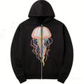 Men's Heavyweight 100% Cotton Zipper-Up Hoodie 500Grams Custom Logo Embroidered DTG Printed Enzyme Wash Eco-Friendly Autumn