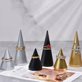 High Grade Metal Ring Showcase Holder Single Finger Cone Ring Showing Shelf Jewelry Rack