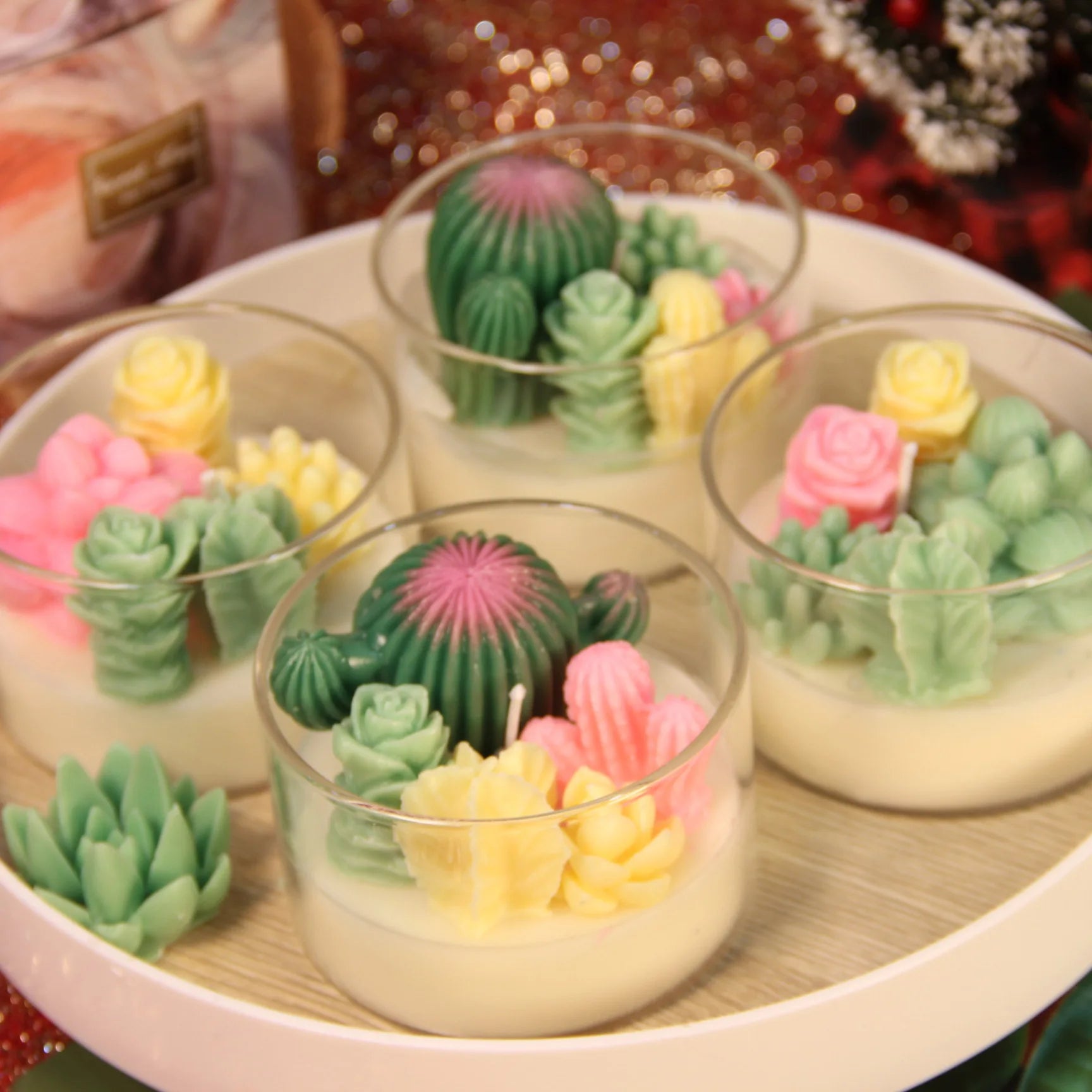 Luxury Glass Jars for Candle Making Private Label Diy Succulent Plants Luxury Scented Candles Home Decoration Bulk