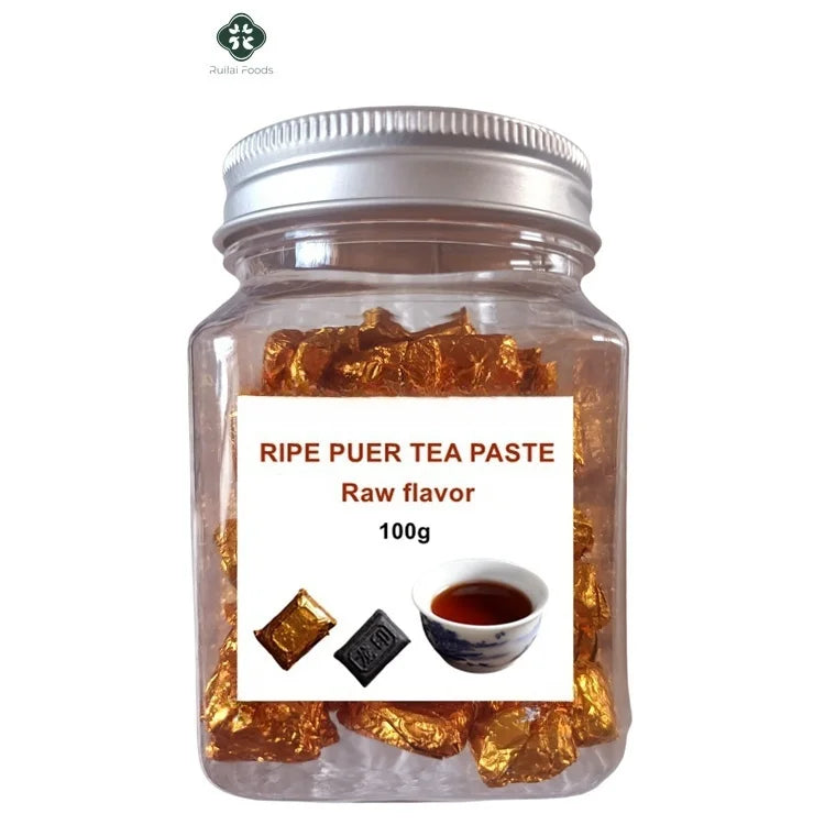Wholesale 100 Gram China Fermented Pu'er Tea Paste Cooked Yunnan Puerh Tea Small Mini Pu-erh Tea Paste