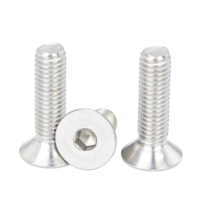 DIN7991 Stainless Steel 304 M4 18mm Flat Countersunk Head Hex Recessed Machine Screw