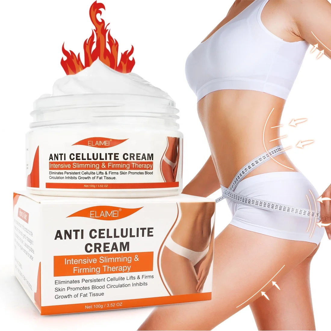 ELAIMEI Weight Loss Hot Slimming Firming Fat Burning Anti Cellulite Cream