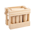 2025 Environmental Protection Material Wood Varnish Process Customization Number Block Tossing Game Throwing Set