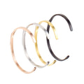 High Polish 3.5mm Wide Open Metal Cuff Bracelet Stainless Steel Blanks China Manufacturer Supplier Factory Price