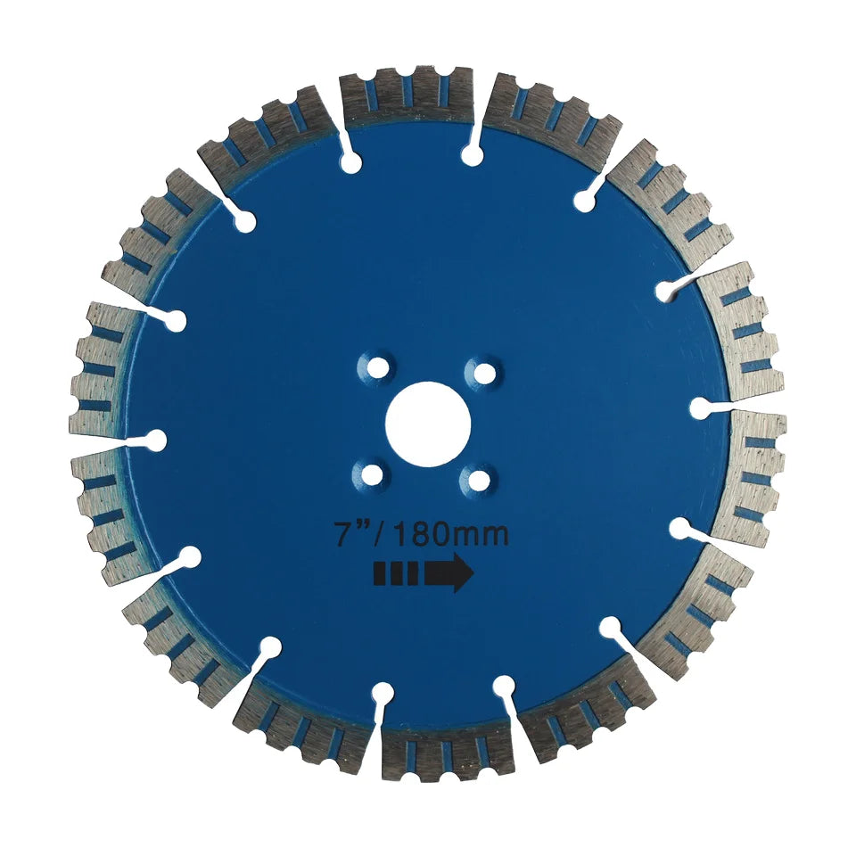 Saw Blade7 Inch Diamond Stone Saw Blade Hot Pressed Sintered Segmented Tooth Saw Blade for Cutting Concrete