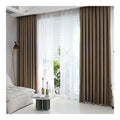 Innermor Home Decor Solid Luxury Modern Style Soft Blackout Curtains Grommet High Shading European American Style for Bedroom