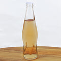 250ml Clear Glass Empty Beverage Bottle with Screw Cap Lid for Soda & Softdrinks Screen Printing