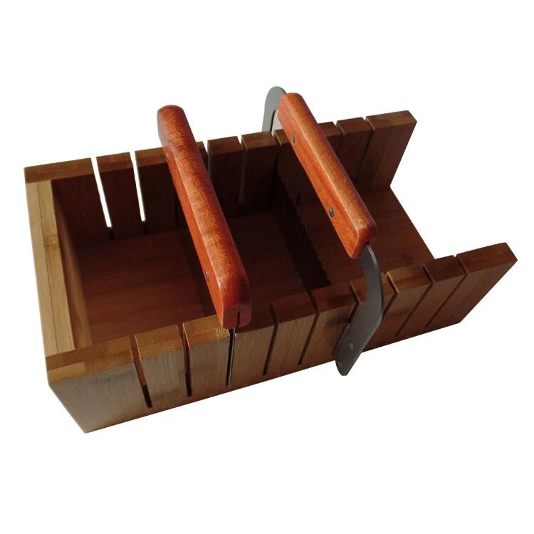Hot Selling Bamboo Soap Slab Cutter Soap Cutter Wood Multi Wire Double-groove Handmade Customizable