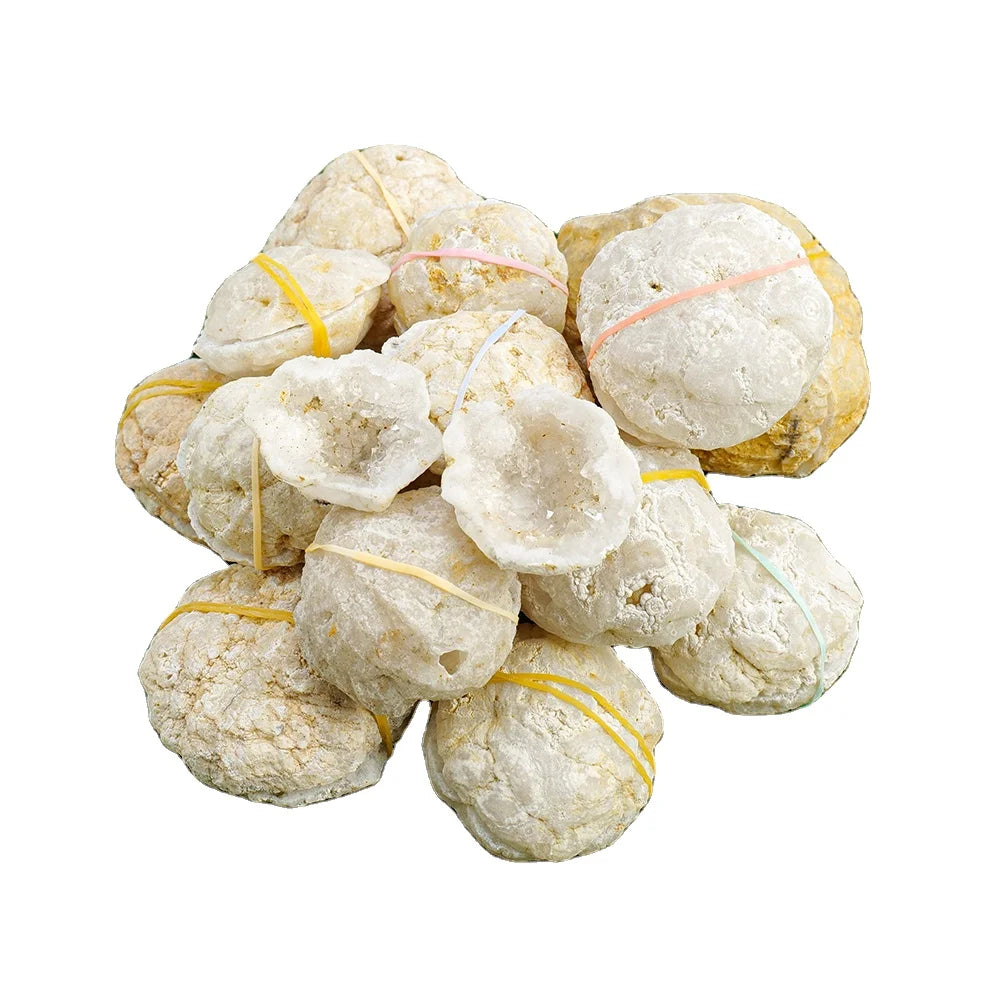 Wholesale Natural Crystal Geode Agate Crystal Cave Agate Crystal Cluster  Morocco White Agate Cornucopia