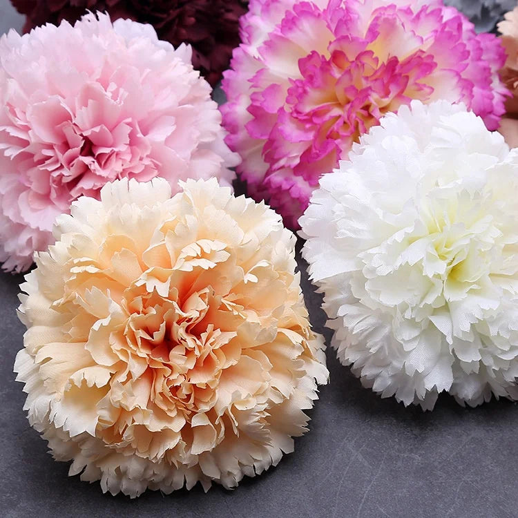 Fabric Artificial Flowers Carnations Mother's Day Gift Carnation Flower