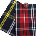 Wholesale Super Soft Microfiber Fabric Woven Yarn Dyed Cotton Polyester Herringbone Style School Uniform Plaid Lining for Girls