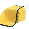 Eco-Friendly Custom Logo 30*40cm Yellow/Grey Micro Fiber Strong Water Absorption Car Cleaning Cloth Towel