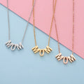 New Fashion Hot Selling MOM Letter Pendant Necklace Stainless Steel English Alphabet Necklace Pendant Mother's Day Gift