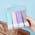 BPA Free 38ml/60ml Mini Travel Set Squeezable Silicone Cosmetic Bottle Toiletry Accessory for Travel