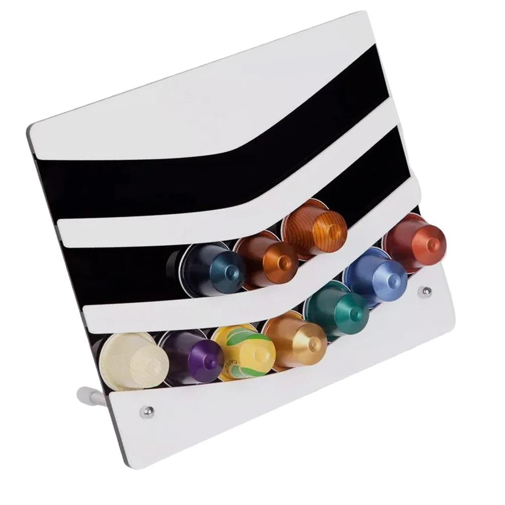 1PCS Acrylic Coffee Storage Basket Capsules Shelving Tower Stand Holder Koffie Capsule Houder Large Capacity Storage