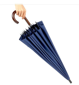 24 Ribs Water Magic Umbrella Wind Resistant Wooden Handle Japanese Umbrella