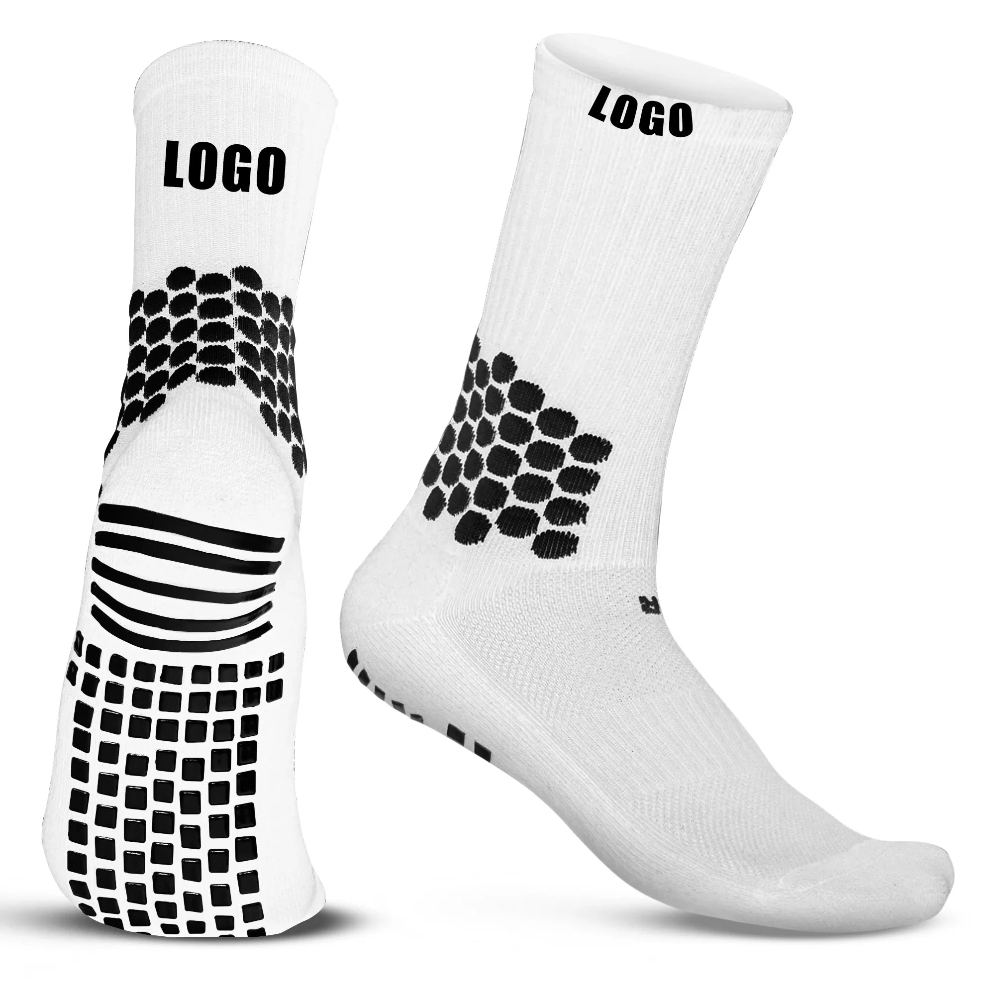 Men Football Grip Sock Custom Design Soccer Sock Non Slip Grip Football Sock Custom Logo