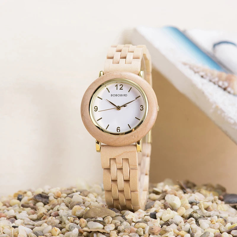 For Women Rectangle Wooden Watch Fashion Luxury Japanese Quartz Movement Anniversary Gift Box Personalized Dropshipping