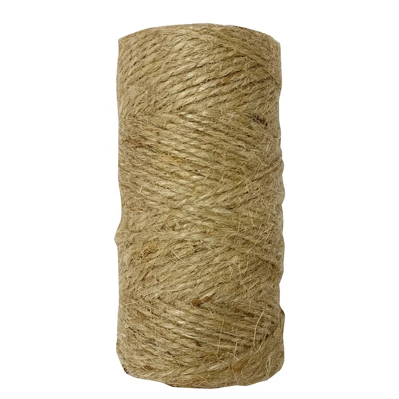 3-Strand Twisted Hemp and Sisal Twine 1-20mm Manila Yarn Cord 100% Natural Jute Rope for Agriculture Packaging