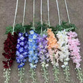 D-DE001 Big White Delphinium Flowers Artificial Flowers Home  Wedding Decoration Arch Flowers