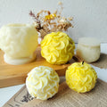 J-1017 Flower Ball Candle Silicone Mold Mold for Candle Making Aromatherapy Handmade Soap Gypsum Ornament DIY Mould New Design