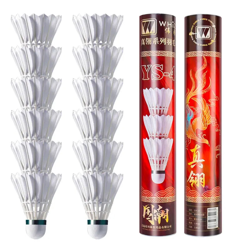 Super Quality Duck Feather Aeroplane Stable Game Training Badminton Shuttlecock