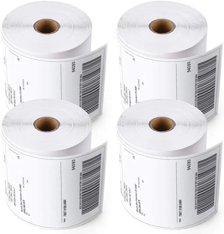 100x150mm Inches Direct Thermal Shipping Labels (350 Labels/Roll) 1 Core Perforated White Mailing Postage Shipping