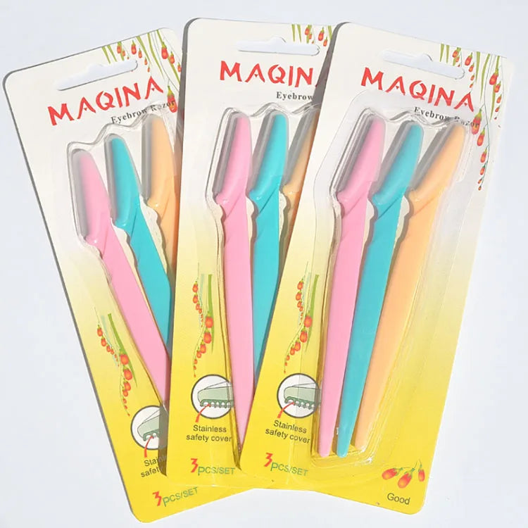 New Product Cosmetics Disposable Folding Eyebrow Hair Removal Safety Razors Trimmer