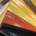 PU Faux Leather Embossed Stretch Blackout Upholstery Fabric for Outdoor Use