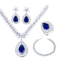 High-end Luxury Earring Set Necklace Ring Set Wedding Gemstone Set