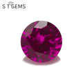 Round Shape Brilliant Cut Synthetic Pink3# Corundum Synthetic 1.00 mm Gemstone for Sale