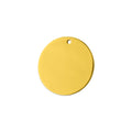 Personalized Stainless Steel Blank Round Necklace Customized Blanks for Name Engraving Nameplate Letter Pendant Necklace Couple