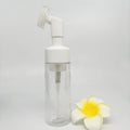 100ml 120ml 150ml 200ml Clear White Foam Pump Bottle Soap Foam Bottle Cosmetic Foaming Face Wash Bottle With Silicone Brush
