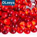 Oleeya 4mm~30mm Acrylic Flatback Crystal Rhinestones Beads Mermaid Drop for Face Painting Decoration