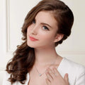 Vekeklee Personality Shambhala Temperament Clavicle Box Chain 925 Sterling Silver Diamond Bead Classic Anniversary Necklace