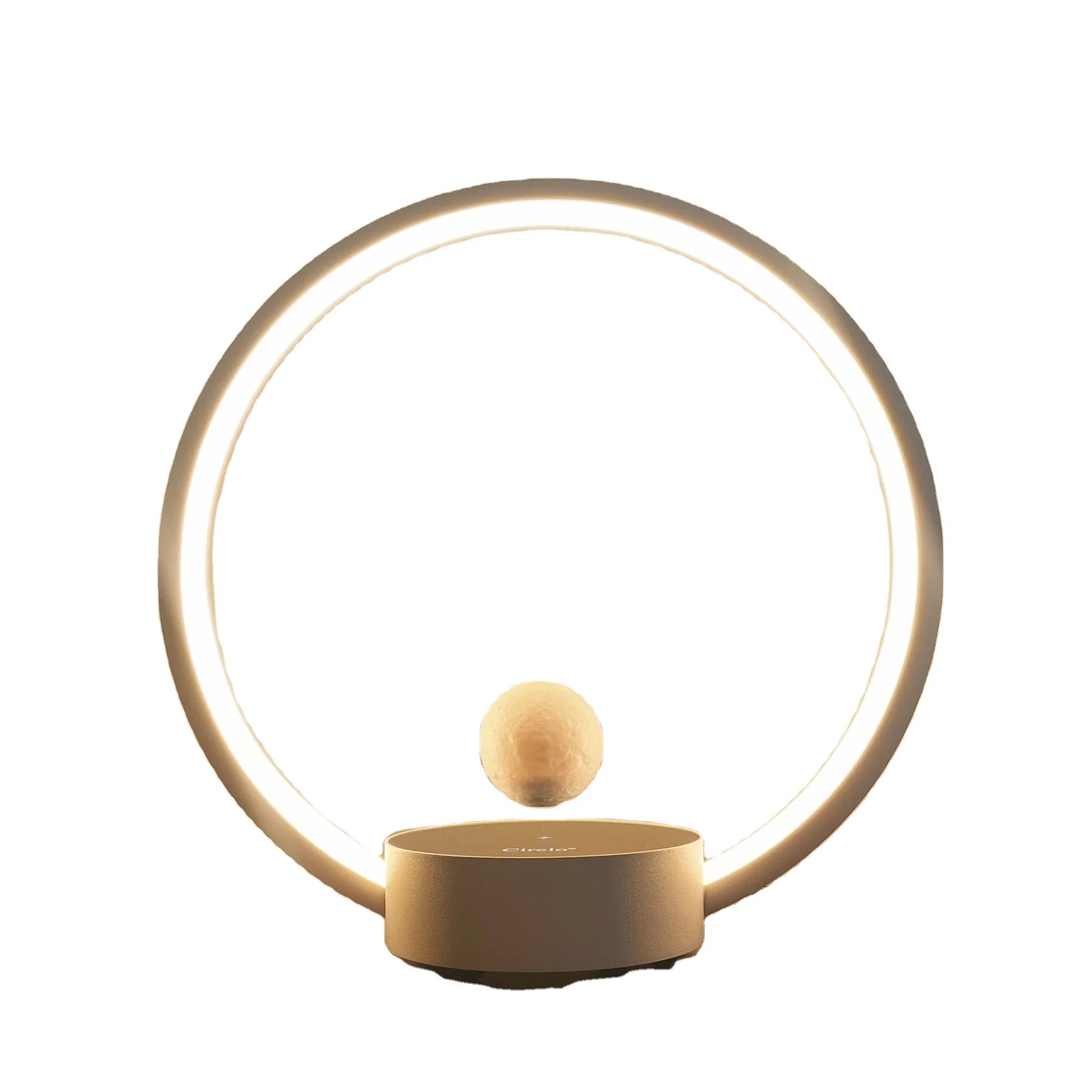 Circle Atmosphere Magnetic Levitating Lamp Wireless Induction Technology Handmade Personalized Gift-Multi-color Simple Style