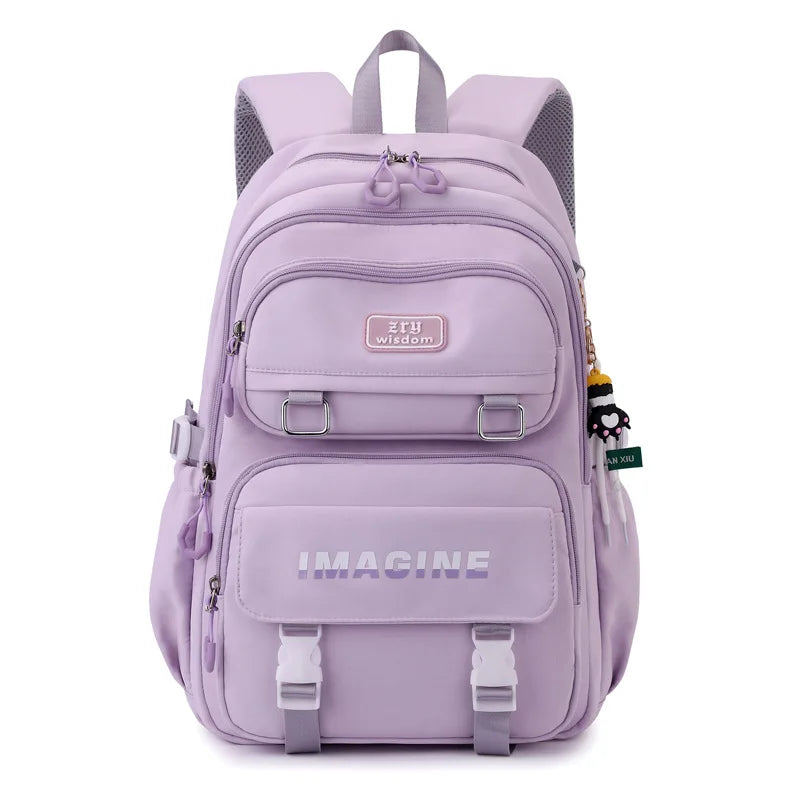 2025 Nylon Student Backpack High - Quality Backpack for Teenagers' Travel College Girls' Schoolbag