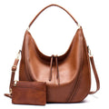 Trendy Luxury Ladies PU Leather Hobo Bag Shoulder Crossbody Bag Women Purses Hand Bags Set