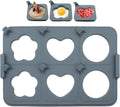 Silicone Kitchenware Egg Shaper Multi-functional Cooking Utensil Detachable Egg Ring for Breakfast Non-stick Soft Fried Egg Tray