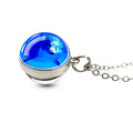 Luminous Sea Animal Pendant Lovely Crystal Ball Glowing Glass Ball Pendant Shark Dolphin Turtle Necklace Ocean Jewelry