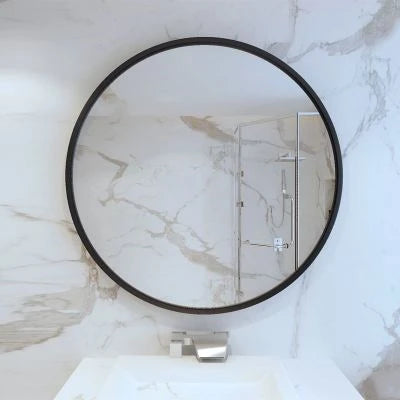 Custom Large Big Black Vintage Metal Framed Ellipse Full Body Long Bathroom Dressing Hanging Wall Mirror Miroir Espejo Spiegel