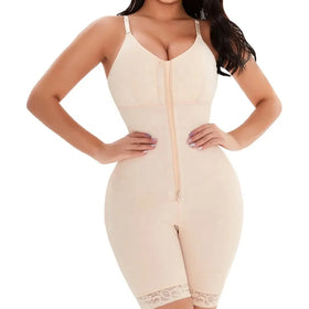 2023 Tummy Control Butt Lifter Belts Colombianas Zipper Open Crotch Full Slimming Body Shaper Plus Size Shapewear for Women