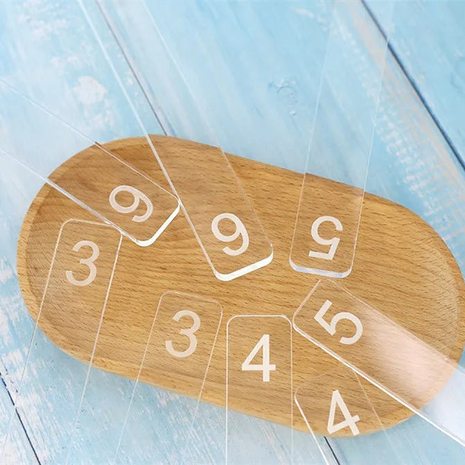 6 Sizes Acrylic Biscuit Balance Ruler Number Rolling Thickness Guide Pastry Rulers for Icing Cookies Cake Tools