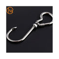 Factory Custom Fishing Connector Stainless Steel Splay Ring Rig Hook Hanger 8 Shape Wire Eyes Sinker Eyelets Spring